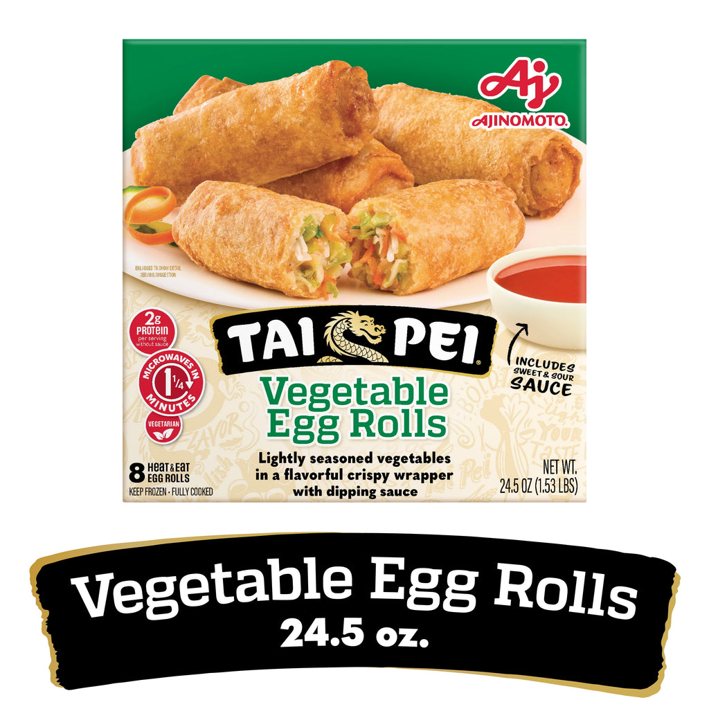 Tai Pei Vegetable Egg Rolls Frozen Asian Appetizer 24.5 Oz