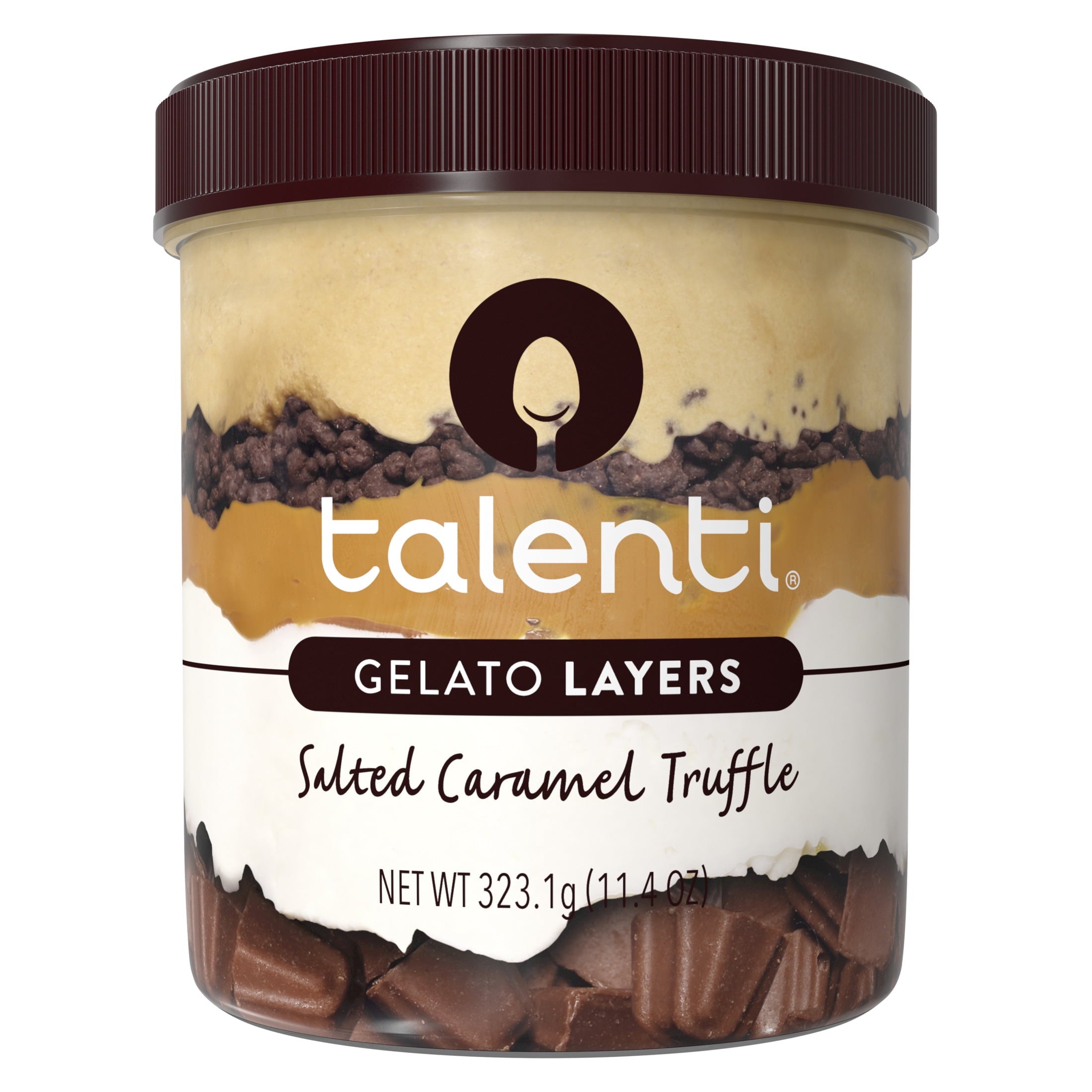 Talenti Gelato Layers Salted Caramel Truffle Frozen Dessert 1 Pint 11.4 Oz