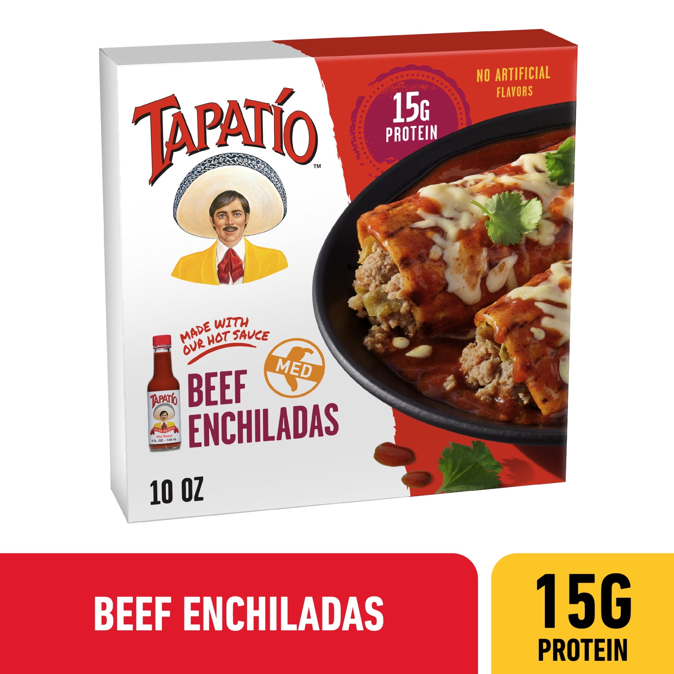 Tapatío Beef Enchiladas Frozen Mexican TV Dinner 10 Oz