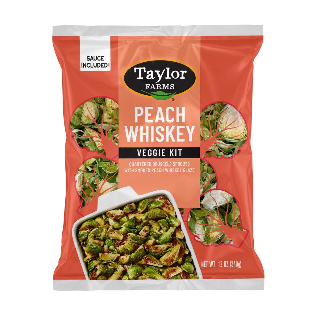 Fresh Taylor Farms Peach Whiskey Brussels Veggie Kit 12 Oz