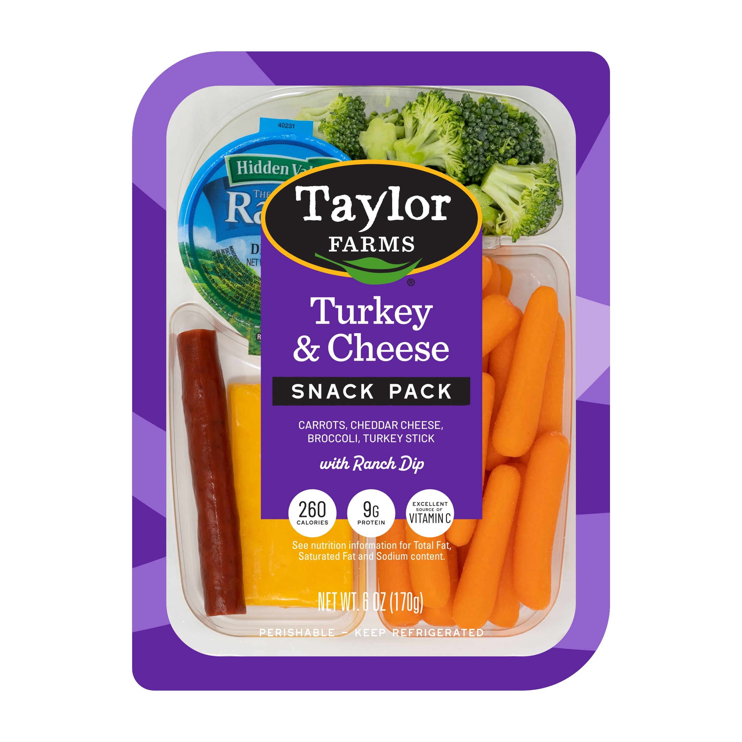 Turkey & Cheddar Snack Tray 6 Oz