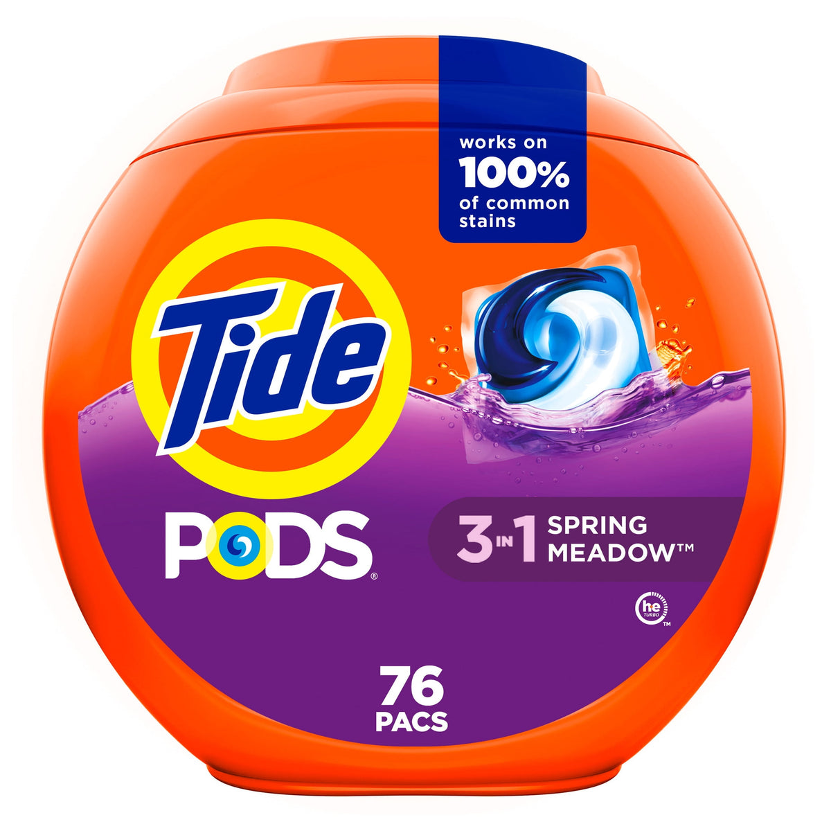 Tide PODS Laundry Detergent Pacs Spring Meadow Scent 76 Count