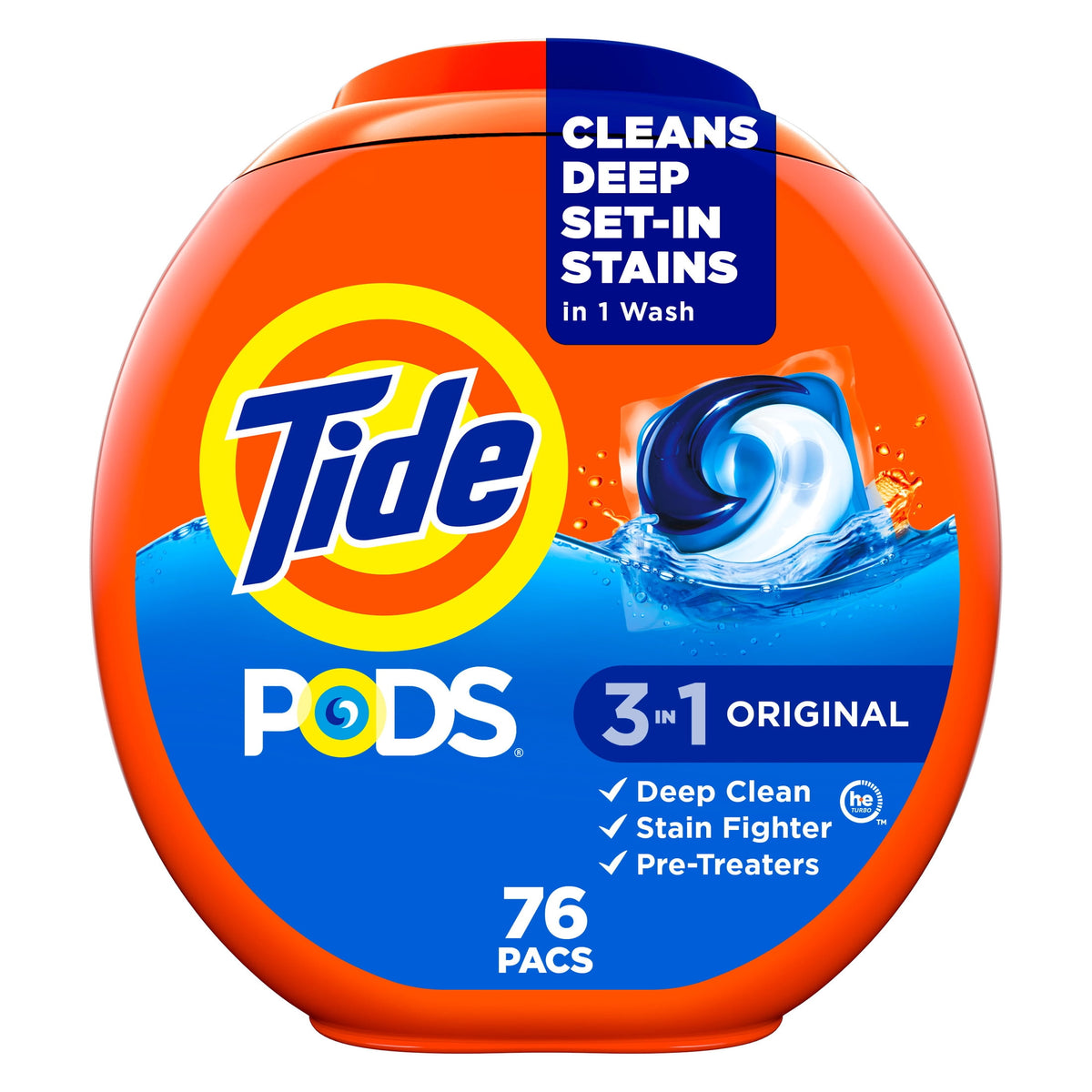 Tide PODS Laundry Detergent Pacs Original Scent 76 Count