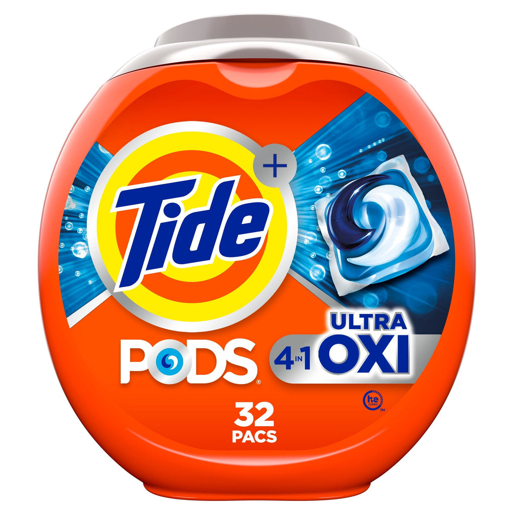 Tide PODS Ultra OXI Laundry Detergent Pacs 4-in-1 Fresh Scent 32 Count