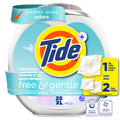 Tide Power PODS Free & Gentle Odor Refresh Laundry Detergent Pacs Unscented 25 Count