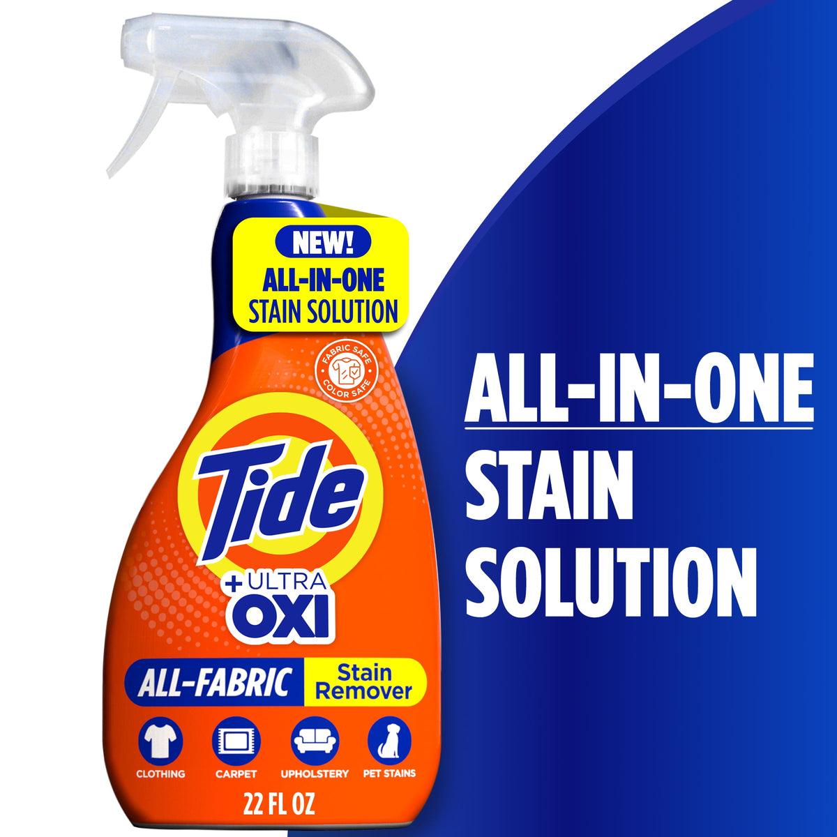 Tide +Ultra Oxi All-Fabric Laundry Stain Remover Spray 22 fl oz