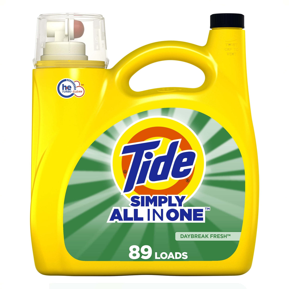 Tide Simply Liquid Laundry Detergent Daybreak Fresh 117 fl oz 89 Loads