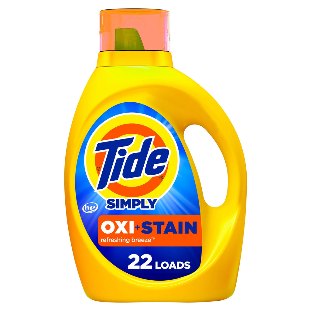 Tide Simply Oxi Boost Plus Ultra Stain Release Liquid Laundry Detergent Refreshing Breeze 31 fl oz 22 Loads