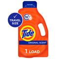Tide Ultra Concentrated Liquid Laundry Detergent Original Scent Travel Size 1.31 fl oz 1 Load