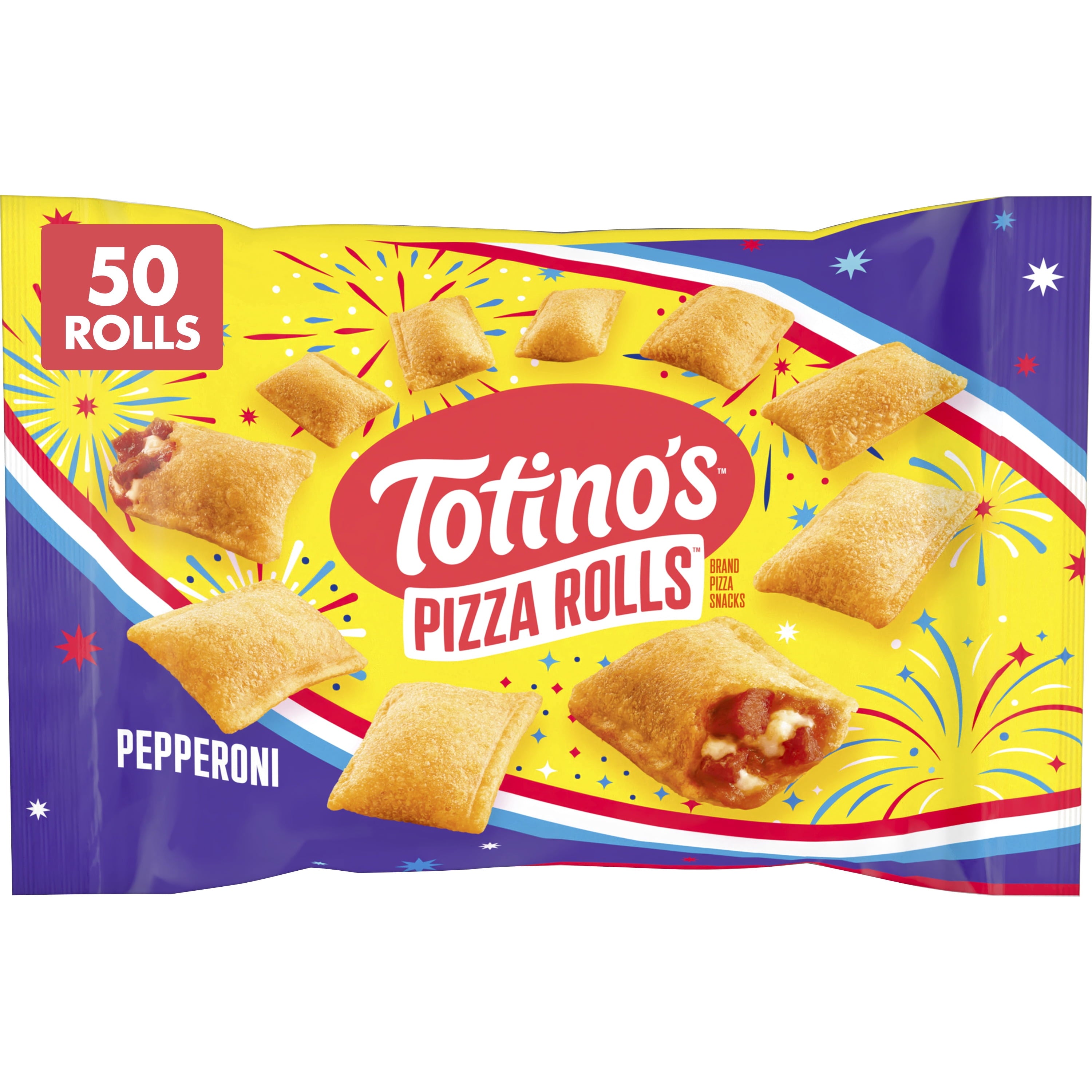 Totino's Pepperoni Pizza Rolls Frozen Snacks 24.8 Oz 50 Count