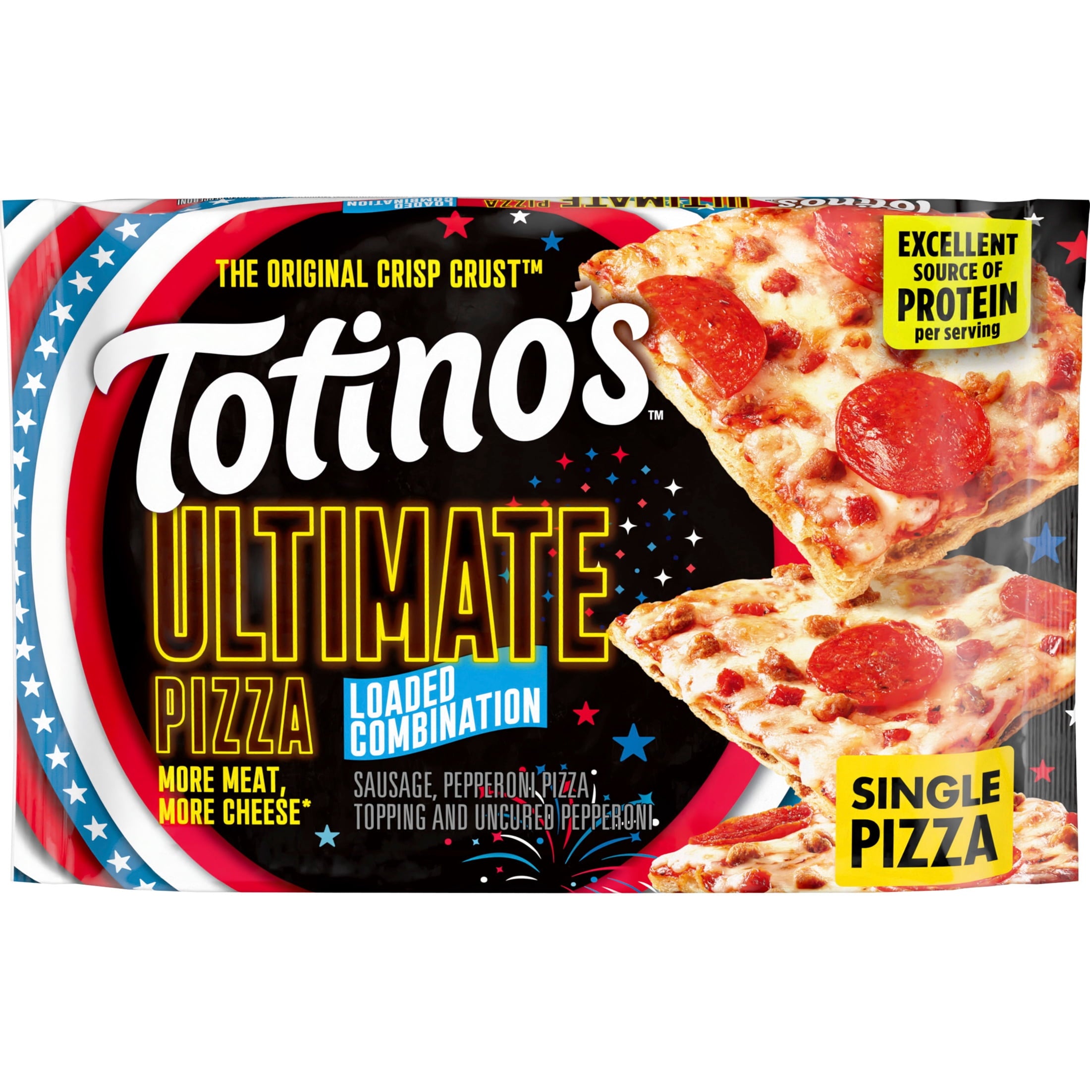 Totino's Ultimate Frozen Pizza Loaded Combination 12.21 Oz