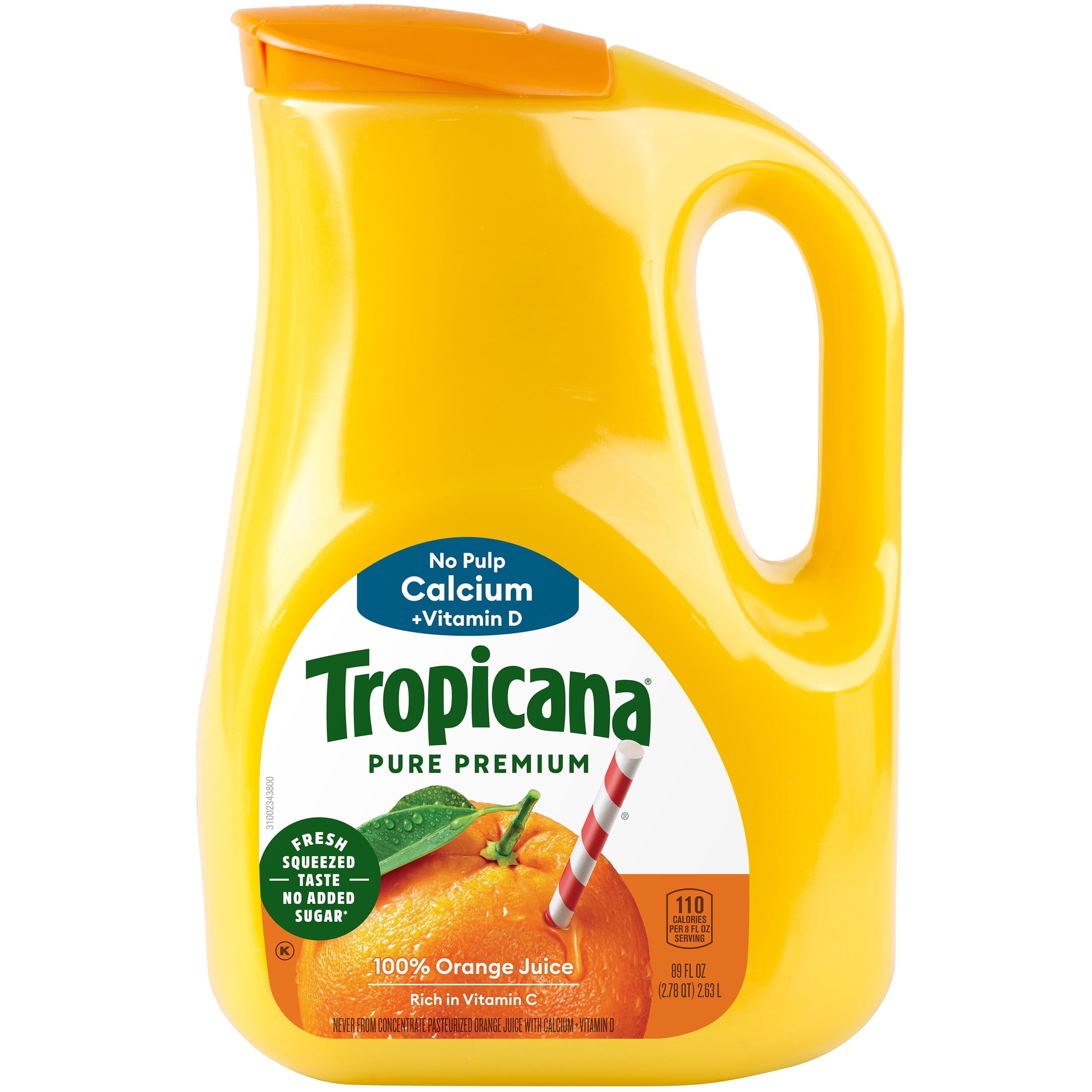 Tropicana Pure Premium 100% Orange Juice No Pulp with Calcium & Vitamin D 89 fl oz