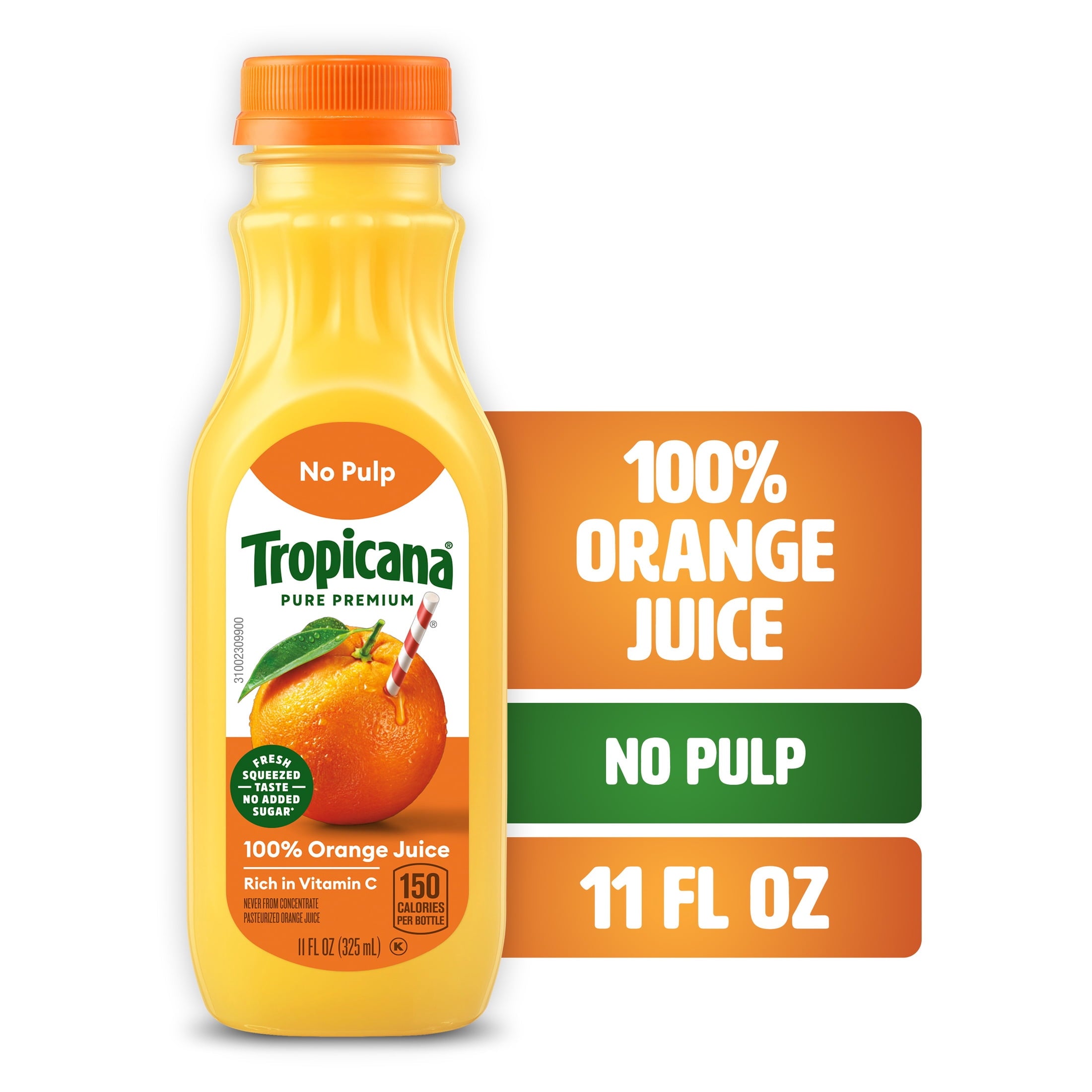 Tropicana Pure Premium 100% Orange Juice Original No Pulp 11 fl oz