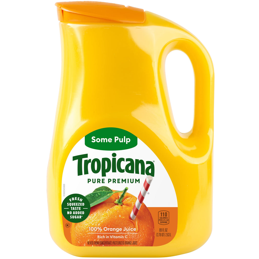 Tropicana Homestyle Some Pulp Pure Premium 100% Orange Juice 89 fl oz