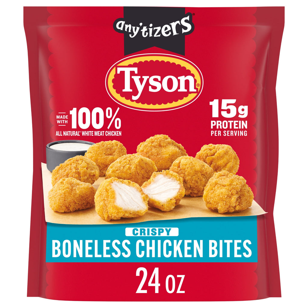 Tyson Any'tizers Crispy Boneless Chicken Nugget Bites Frozen 24 Oz