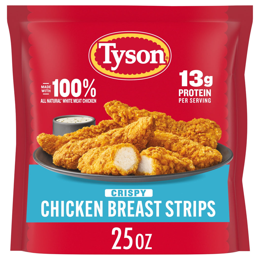 Tyson Crispy Chicken Breast Strips Frozen 25 Oz