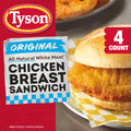 Tyson Original Frozen Chicken Breast Sandwich 24 Oz 4 Count