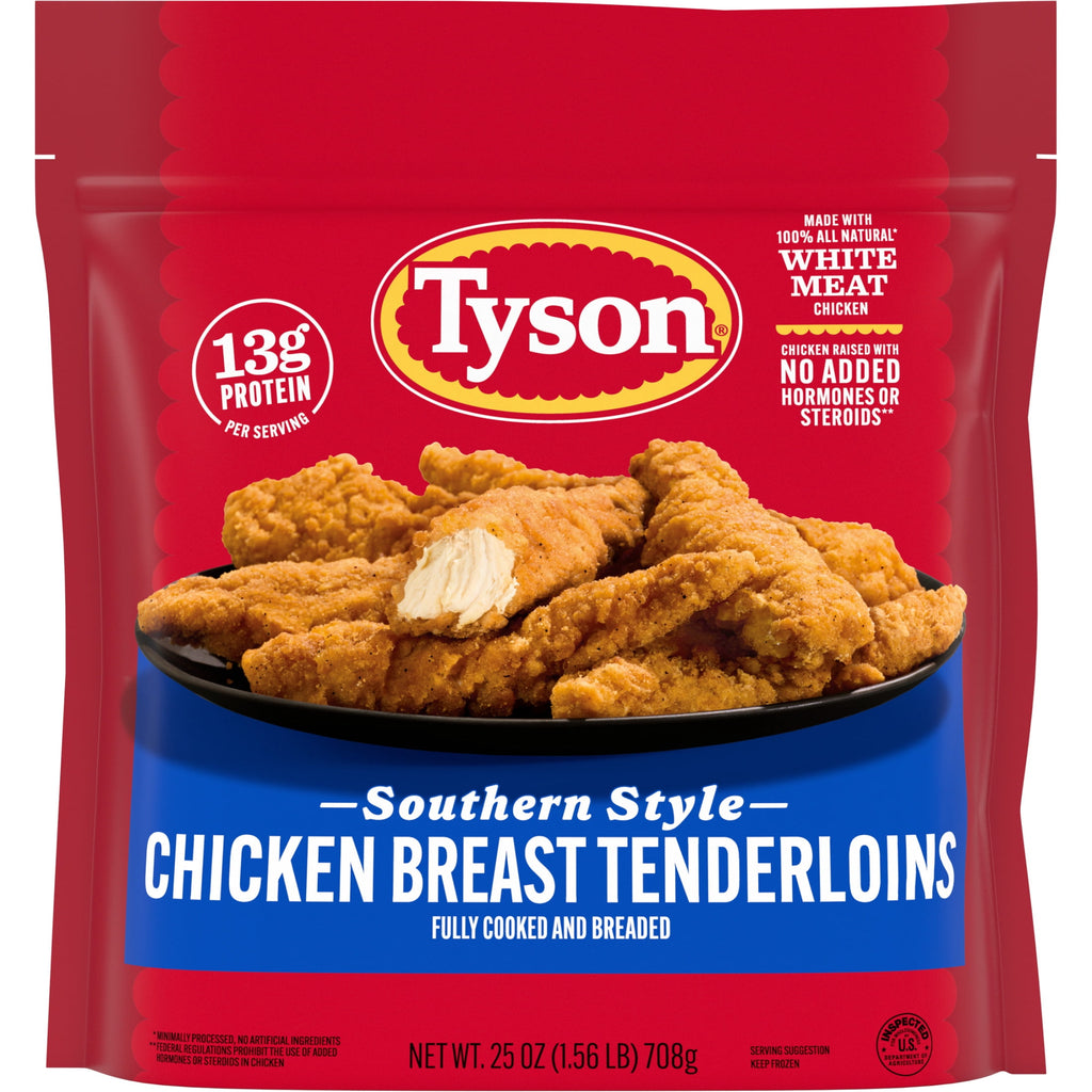 Tyson Southern Style Chicken Breast Tenderloins Frozen 25 Oz
