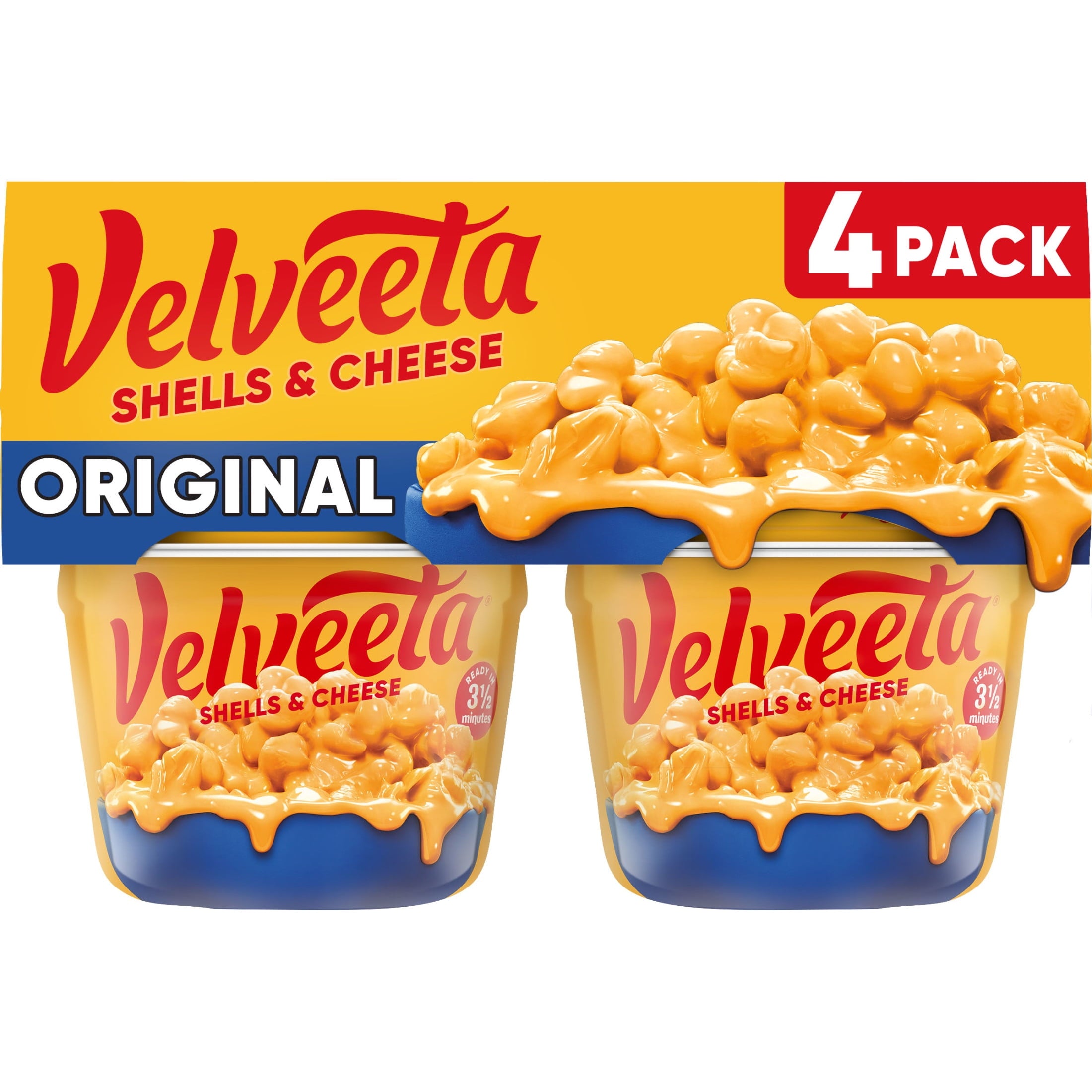Velveeta Shells and Cheese Mac and Cheese Original Flavor 4 Cups 9.56 Oz