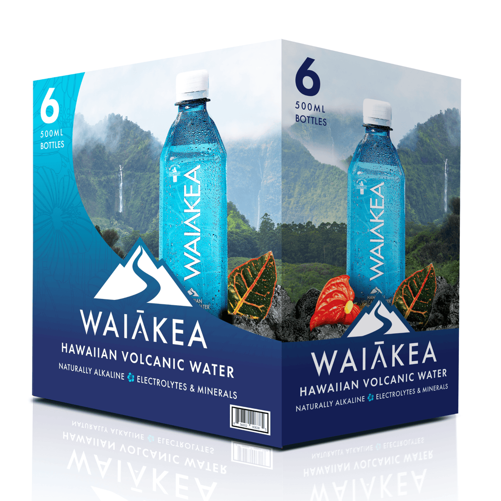 Waiakea Hawaiian Volcanic Alkaline Water 16.9 fl oz 6 Pack