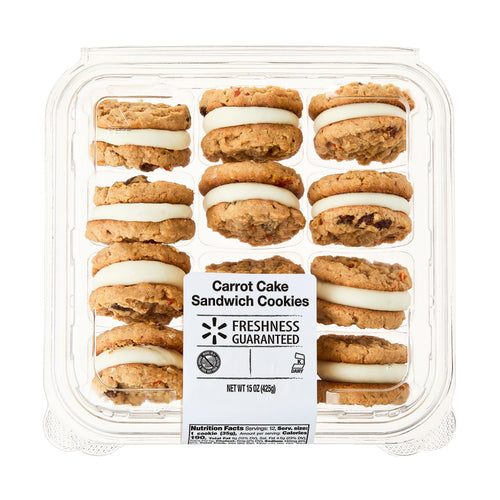 Carrot Cake Sandwich Cookies 15 Oz 8 Count Freshness Guaranteed