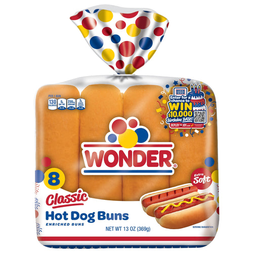 Classic Hot Dog Buns 13 Oz 8 Ct