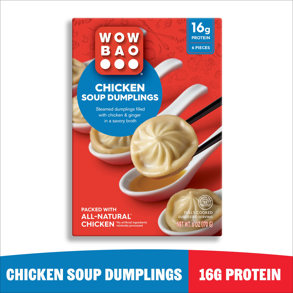 Wow Bao Chicken Soup Dumplings 6 Pieces Frozen 6 Oz