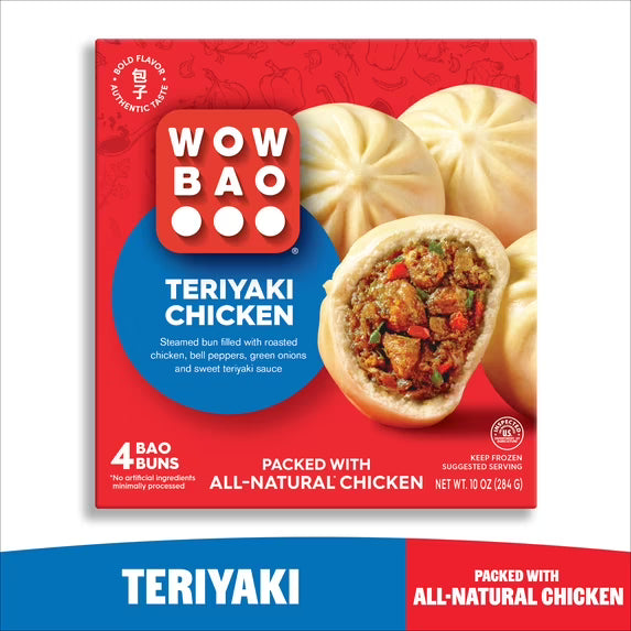 Wow Bao Teriyaki Chicken Bao 4 pack, Frozen
