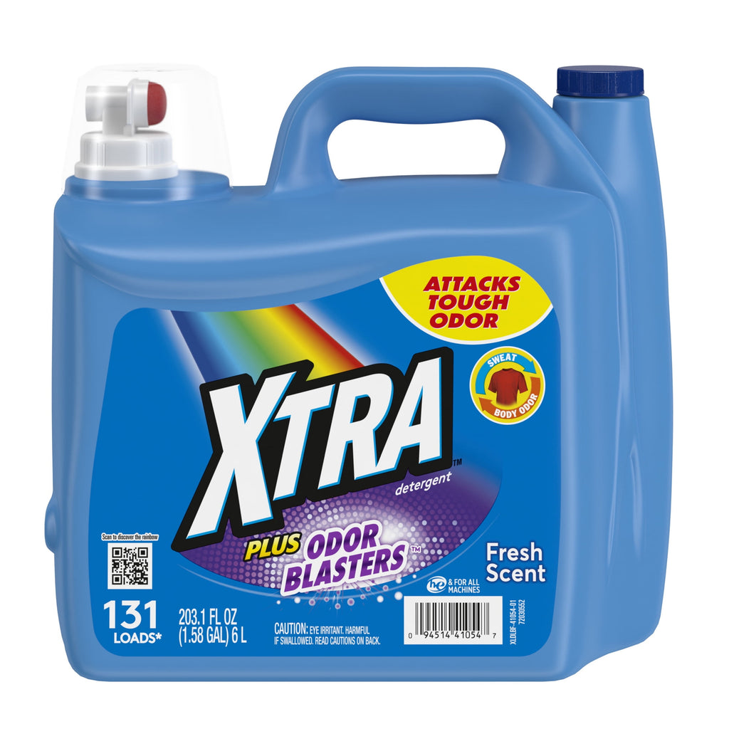 Xtra Plus Odor Blasters Fresh Scent Liquid Laundry Detergent 203.1 fl oz 131 Loads