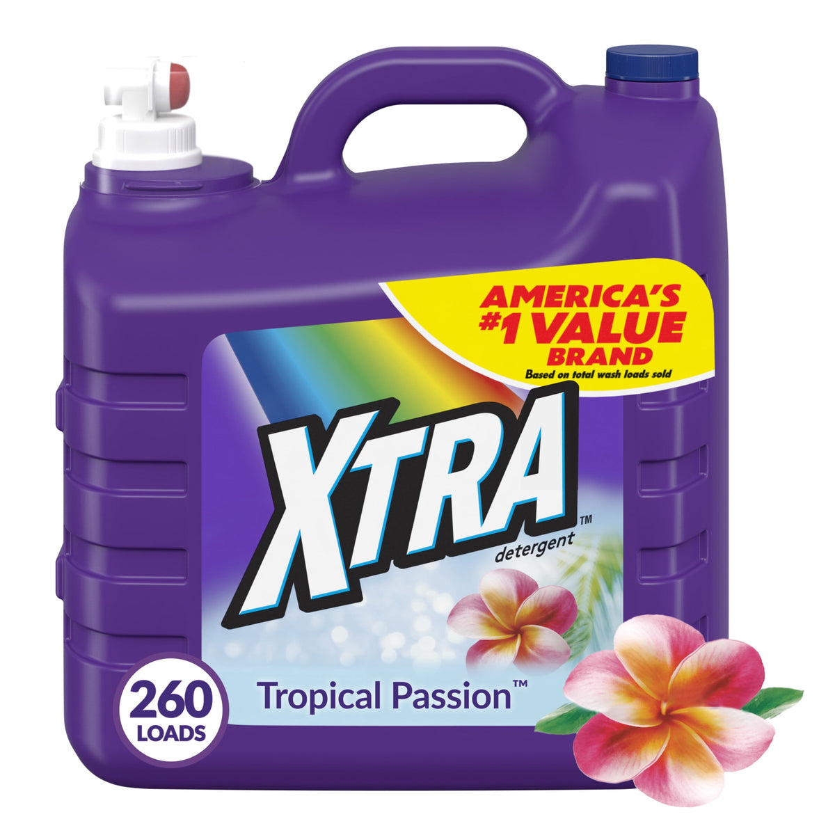 Xtra Tropical Passion Liquid Laundry Detergent 312 fl oz 260 Loads