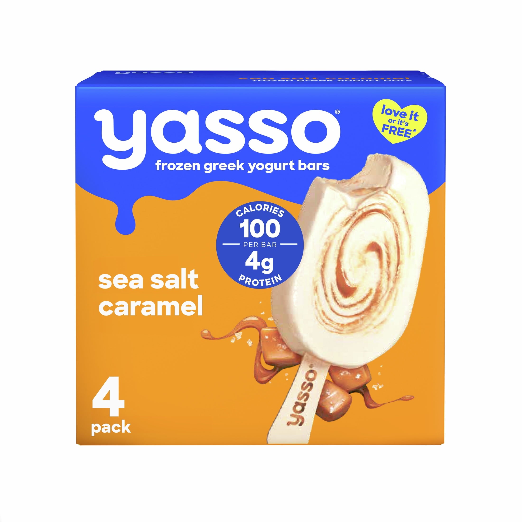 Yasso Sea Salt Caramel Frozen Greek Yogurt Bars 4 Count 14 Fl Oz