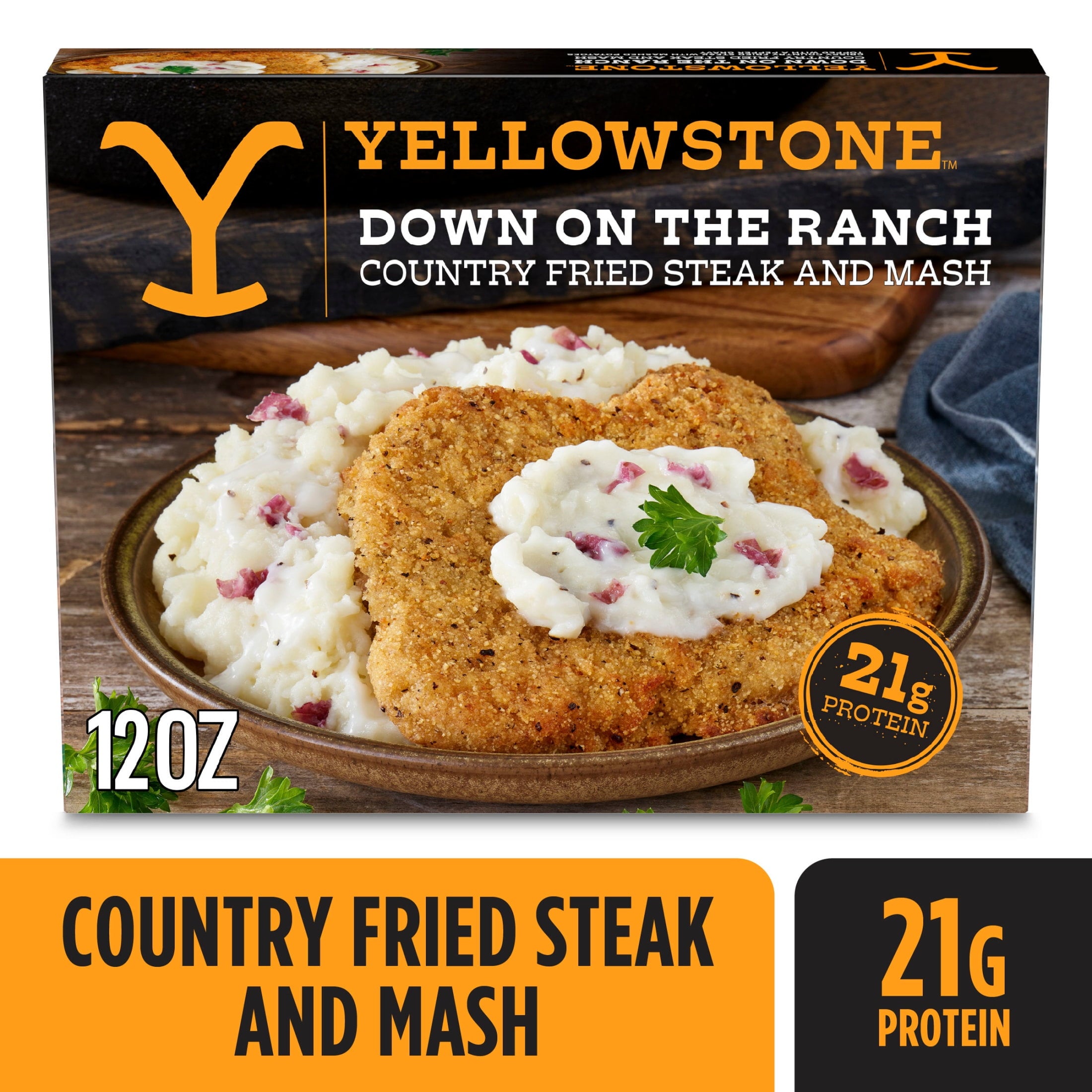 Yellowstone Country Fried Steak and Mash Frozen Dinner 12 Oz
