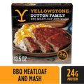 Yellowstone BBQ Meatloaf & Mashed Potatoes Frozen Meal 13.5 Oz