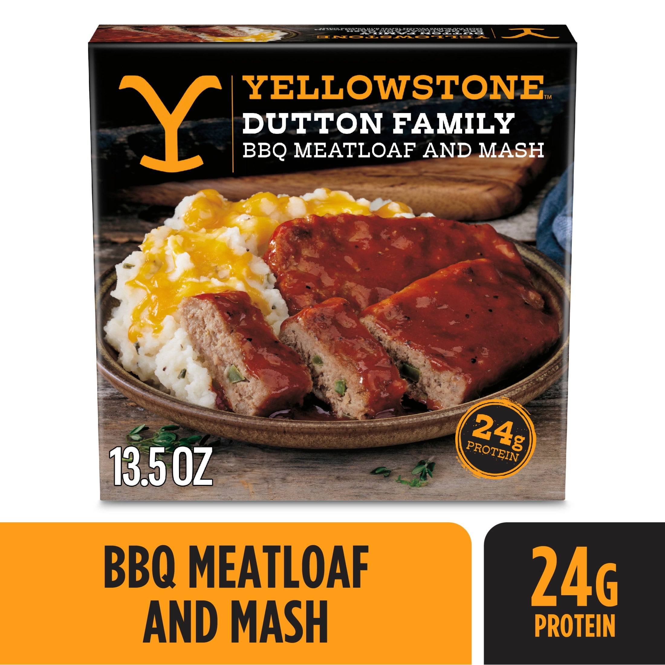 Yellowstone BBQ Meatloaf & Mashed Potatoes Frozen Meal 13.5 Oz