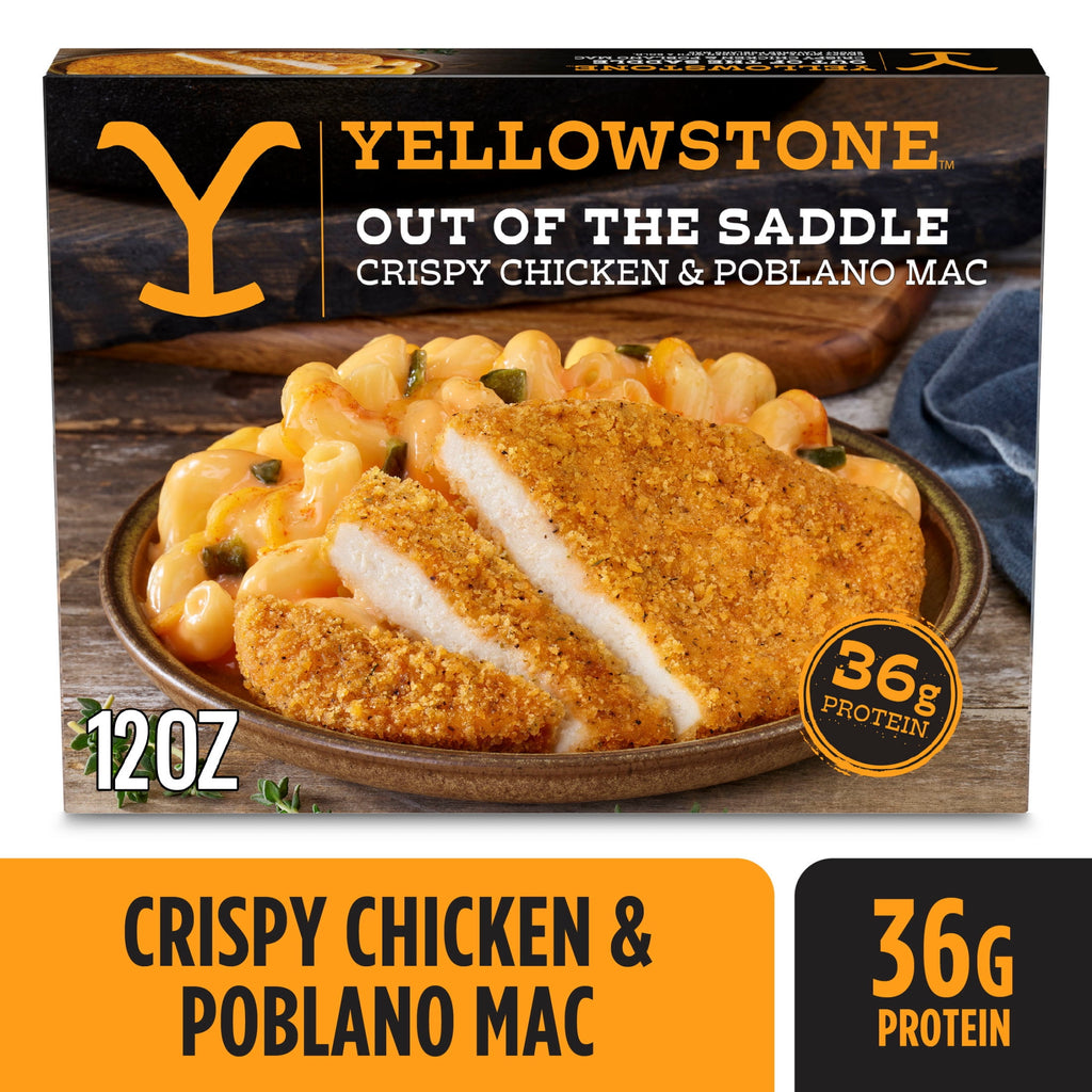 Yellowstone Crispy Chicken and Poblano Mac and Cheese Frozen Meal 12 Oz