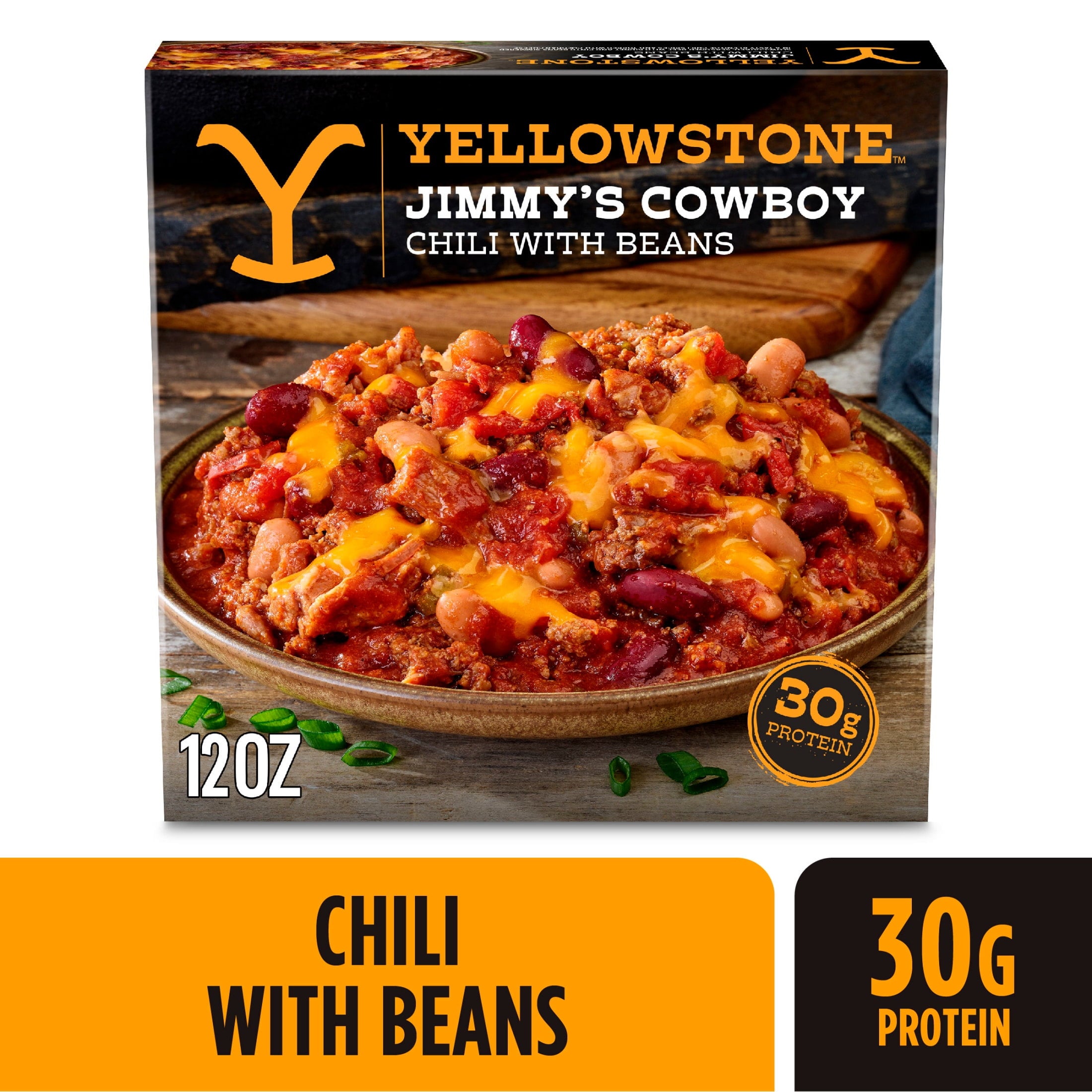Yellowstone Beef Chili With Beans Frozen Meal 12 Oz