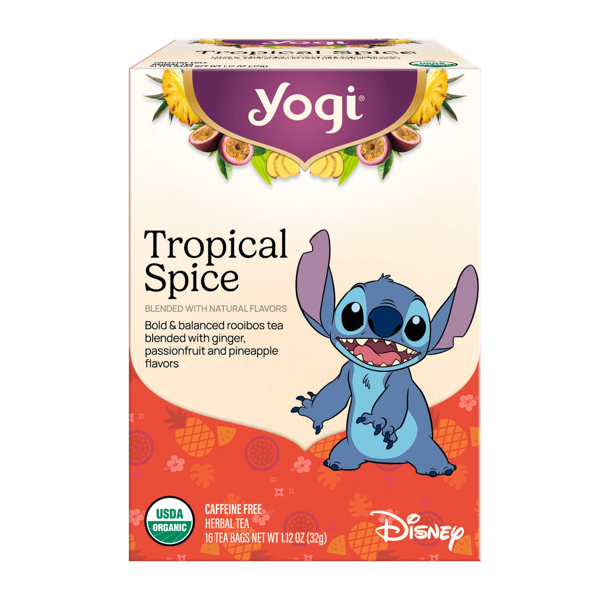 Yogi Tropical Spice Caffeine-Free Organic Herbal Tea Bags 16 Count