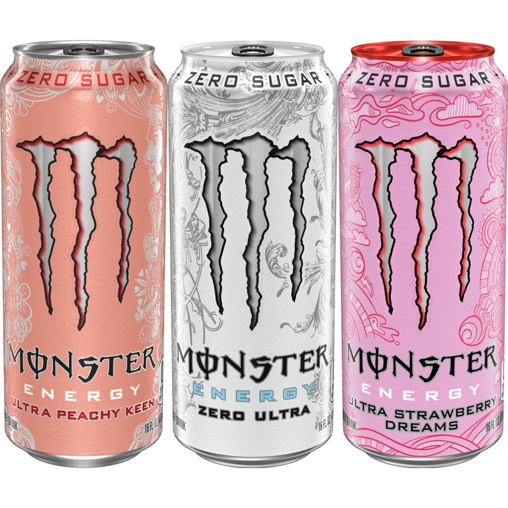 Monster Energy Ultra Variety Pack Sugar Free Energy Drink 16 fl oz 12 Pack Cans