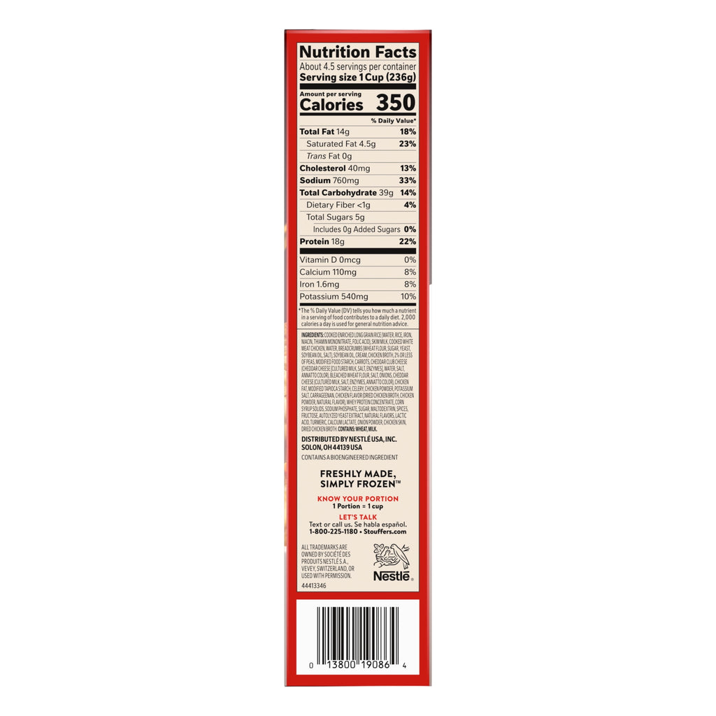 Stouffer's Grandma's Chicken and Vegetable Rice Bake Frozen Family Dinner 36 Oz