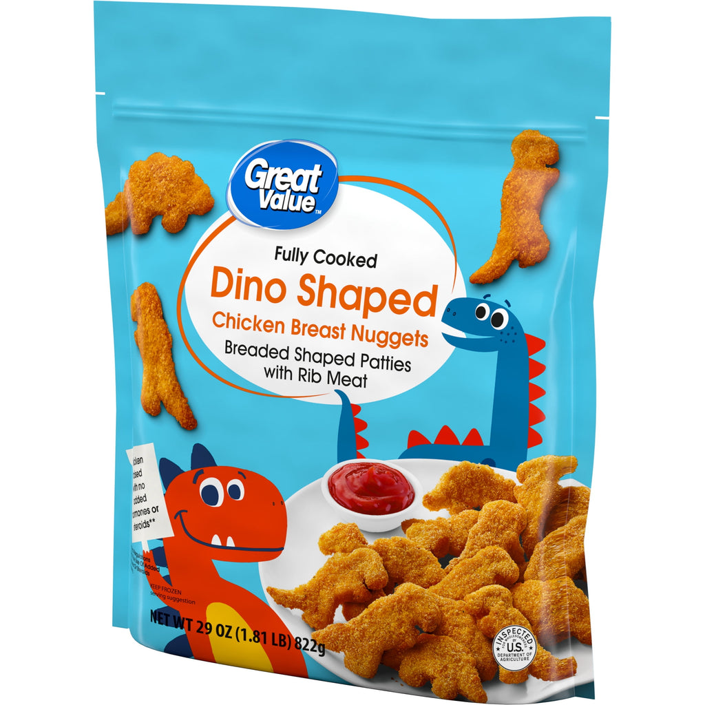 Great Value Dino Shaped Chicken Breast Nuggets 29 Oz Frozen