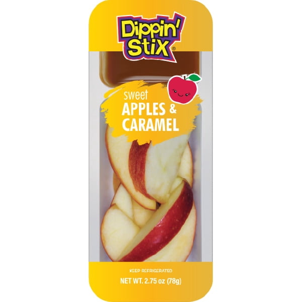 Dippin' Stix Sweet Apple Slices With Caramel Dip 2.75 Oz