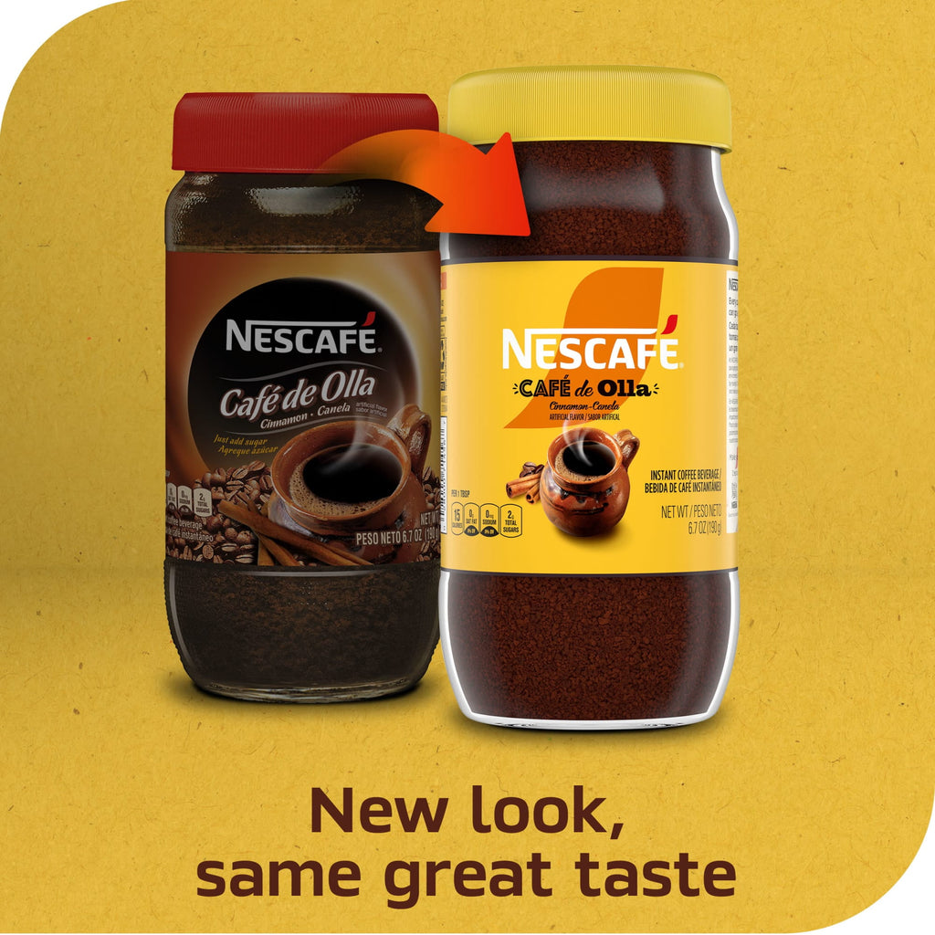 NESCAFÉ Café de Olla Naturally Caffeinated Cinnamon Flavored Instant Coffee 6.7 oz Jar