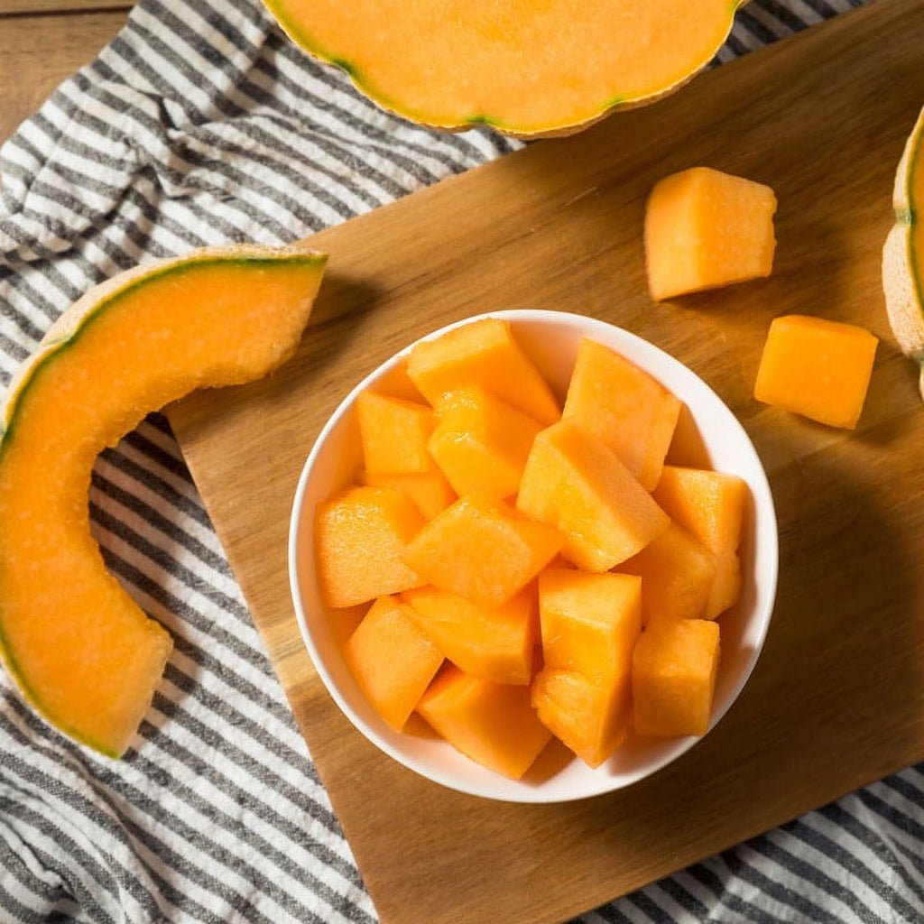 Fresh Cut Cantaloupe Chunks 16 Oz Tray