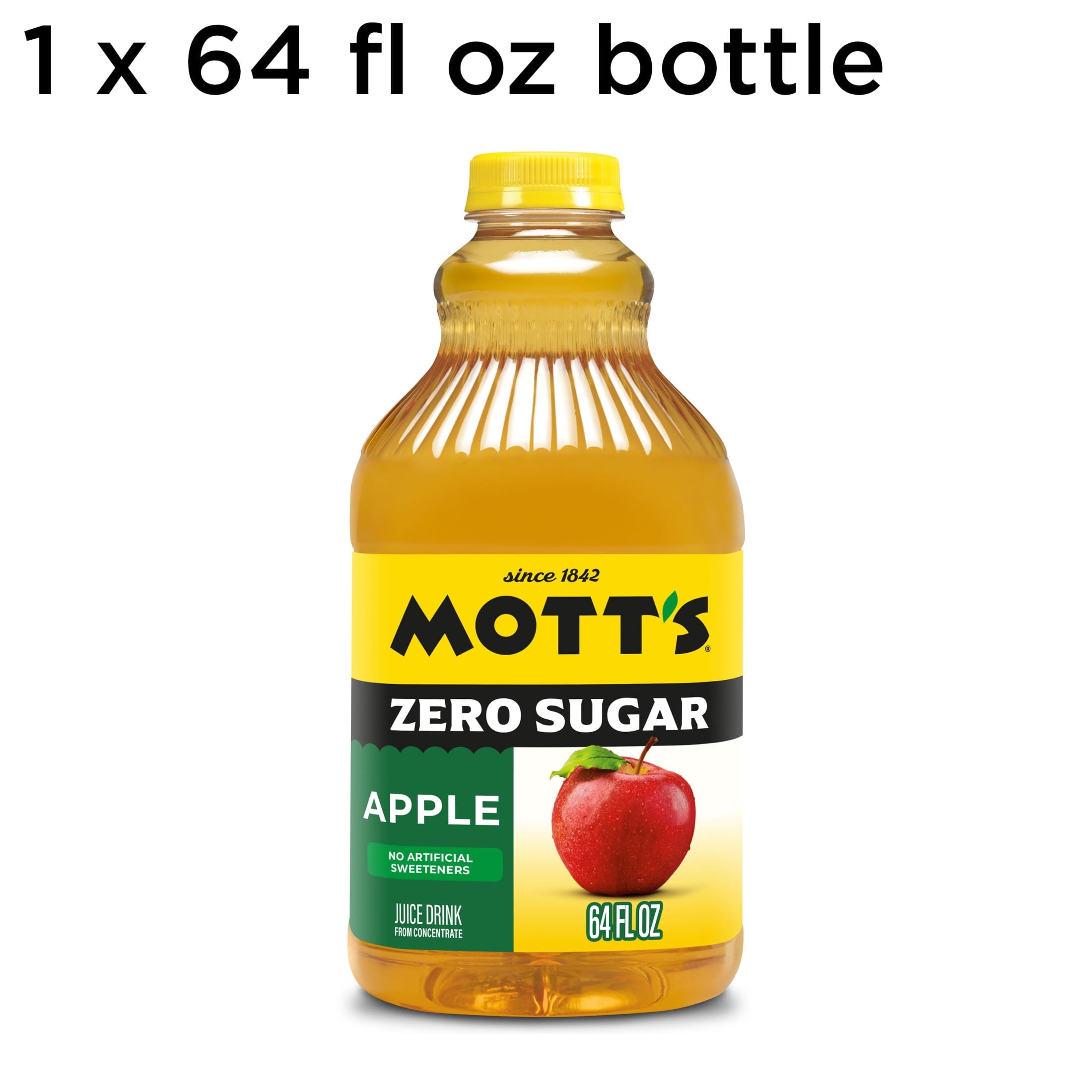 Mott's Zero Sugar Apple Juice Drink Pulp-Free 64 fl oz Bottle