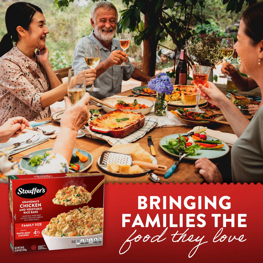 Stouffer's Grandma's Chicken and Vegetable Rice Bake Frozen Family Dinner 36 Oz