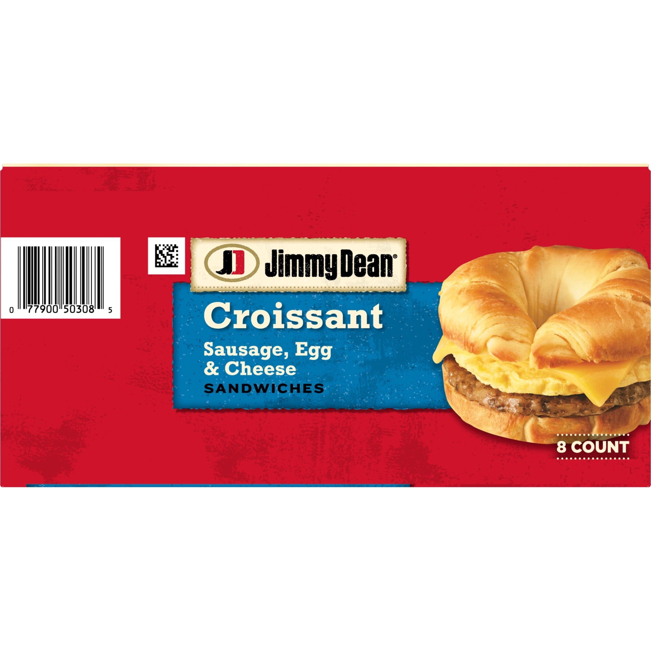 Jimmy Dean Sausage Egg & Cheese Croissant Frozen Breakfast Sandwiches 8 Count 36 Oz