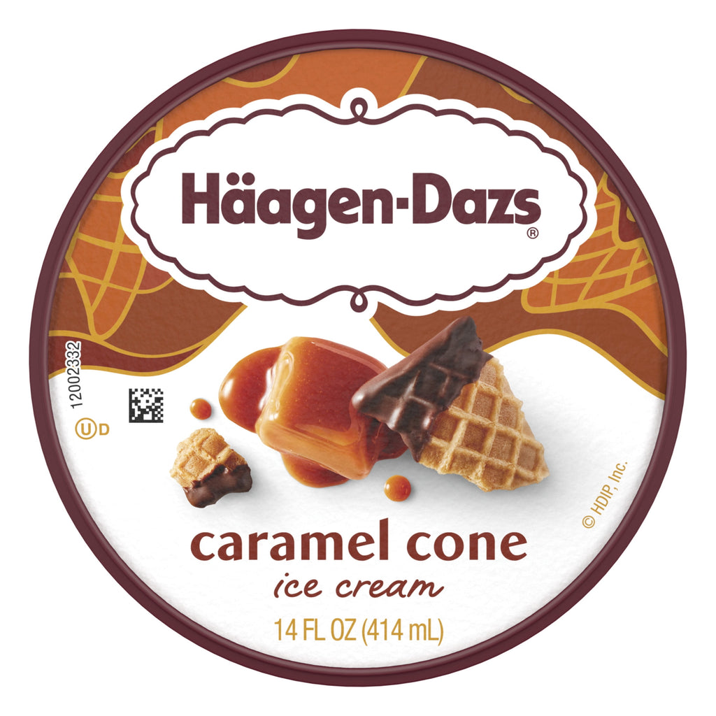 Häagen-Dazs Caramel Cone Ice Cream 14 Oz