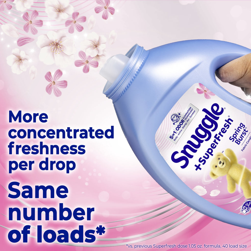 Snuggle SuperFresh Spring Burst Liquid Fabric Softener 35.7 fl oz 40 Loads
