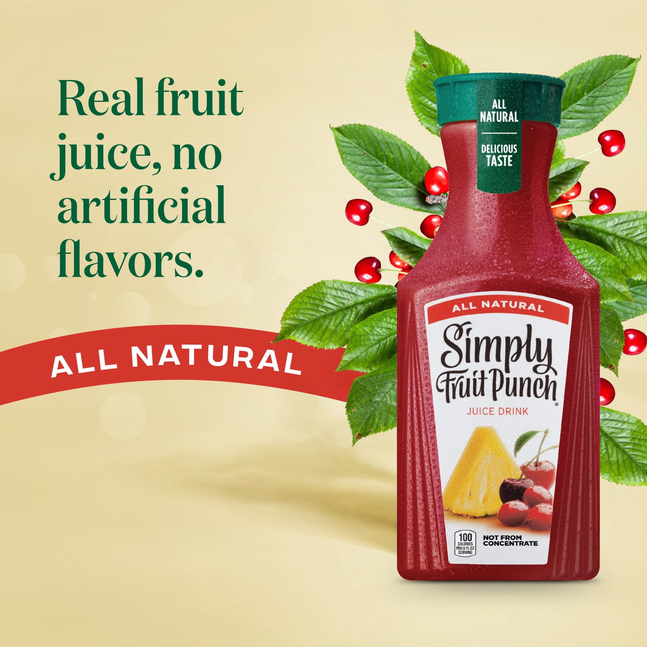 Simply Fruit Punch Juice Drink 52 fl oz Bottle