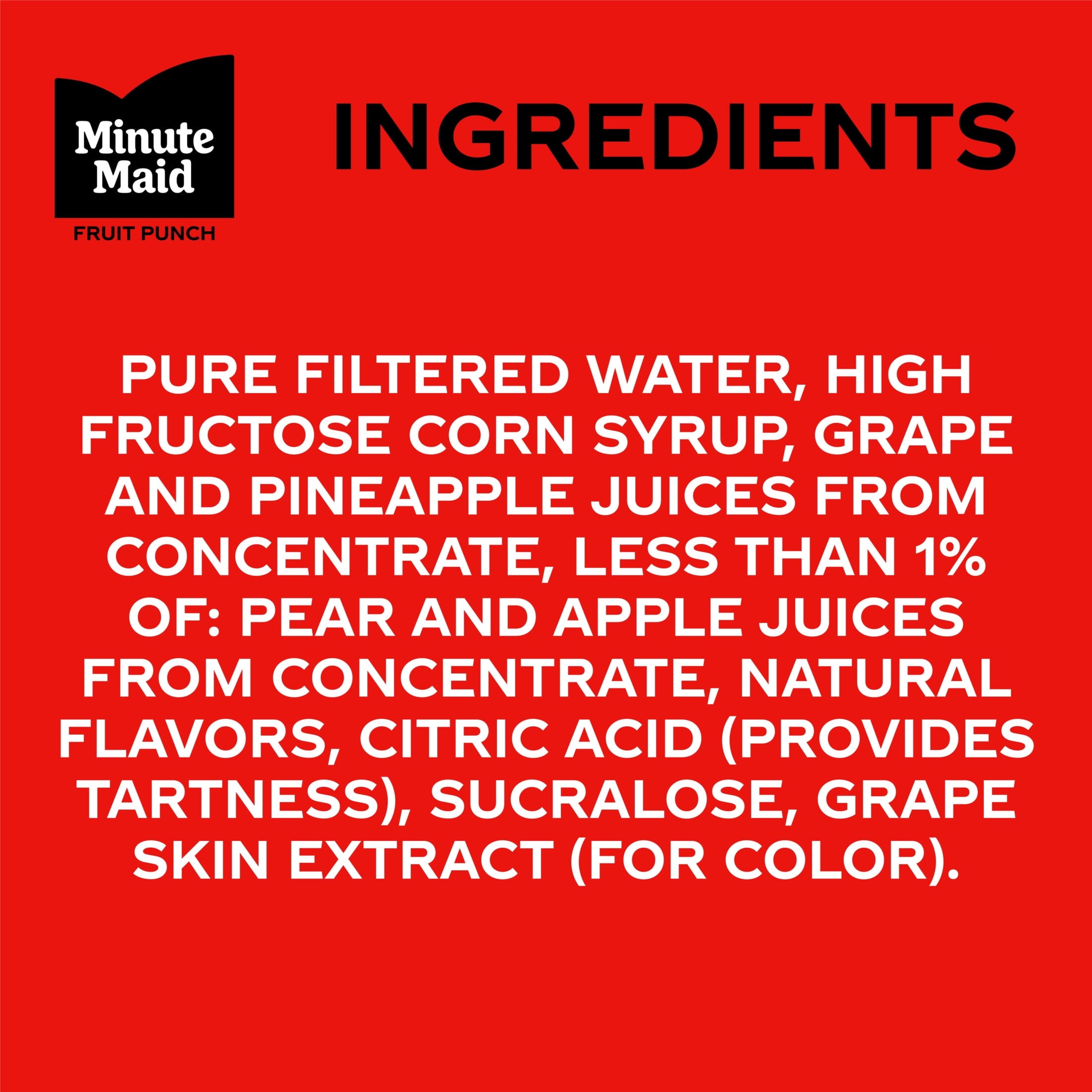 Minute Maid Fruit Punch Juice Drink Carton 59 fl oz